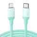 Кабель UGREEN US387 Type-C - Lightning 20W 3A Silicone Cable 1m Green (20308) 01007 фото 1
