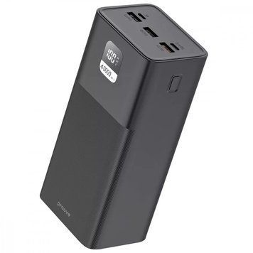 Зовнішній акумулятор повербанк з швидкою зарядкою Proove Giant Power Bank 100W 40000mAh Black (PBGI99320001)