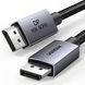 Кабель DisplayPort v2.1 UGREEN DP131 Cable Aluminum Alloy Shell 16K/60Hz 8K/120Hz 4K/240Hz 2K/360Hz HDR10+ 2м Gray (55568)