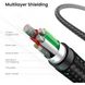 Кабель угловой UGREEN US313 Type-C - USB 3A Angled Cable Zinc Alloy Shell with Braided 1m Black (70413) 00882 фото 8