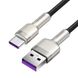 Кабель Baseus Cafule Series Metal Data Cable USB - Type-C 6A 66W 0.25m Black (CAKF000001) 00904 фото 1