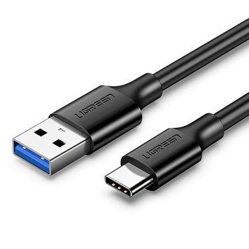 Кабель USB 3.0 на Type-C для швидкої передачі даних UGREEN US184 Nickel Plating Cable 3A 5Gbps 2 метри чорний (20884) 01307 фото
