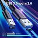 Кабель USB 3.0 на Type-C для швидкої передачі даних UGREEN US184 Nickel Plating Cable 3A 5Gbps 2 метри чорний (20884) 01307 фото 5