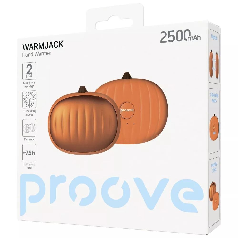 Електрична грілка для рук з акумулятором Proove WarmJack Orange (HWWJ00002014)