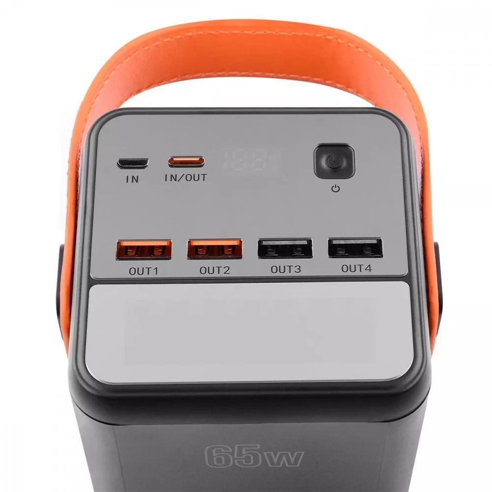 Зовнішній акумулятор повербанк з швидкою зарядкою Proove Powerbox Power Bank 65W 60000mAh Black (PBPB65412201)
