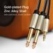 Аудио кабель UGREEN AV126 Jack 3.5mm TRS to Dual Jack 6.35mm TS Audio Cable 2м Gray (10615) 01101 фото 2