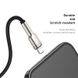 Кабель Baseus Cafule Series Metal Data Cable USB - Lightning 2.4A 0.25m Black (CALJK-01) 00905 фото 5