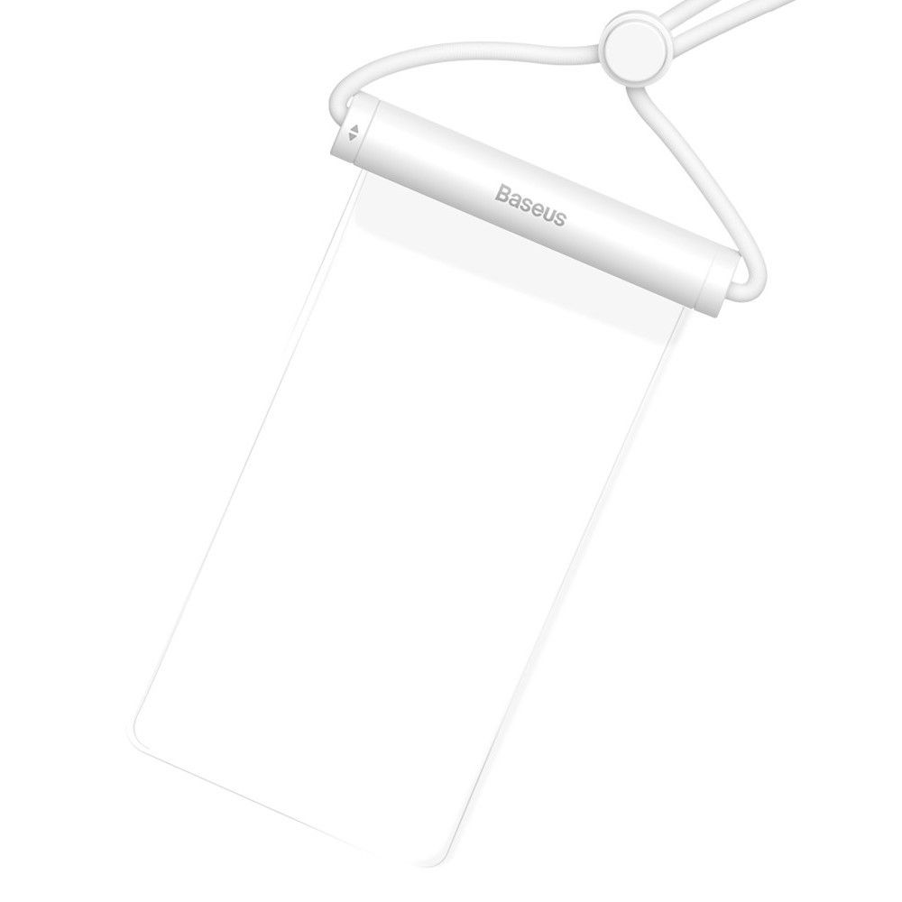 Водонепроникний чохол для телефона Baseus Cylinder Slide-cover Waterproof Bag Pro White (FMYT000002) 00603 фото