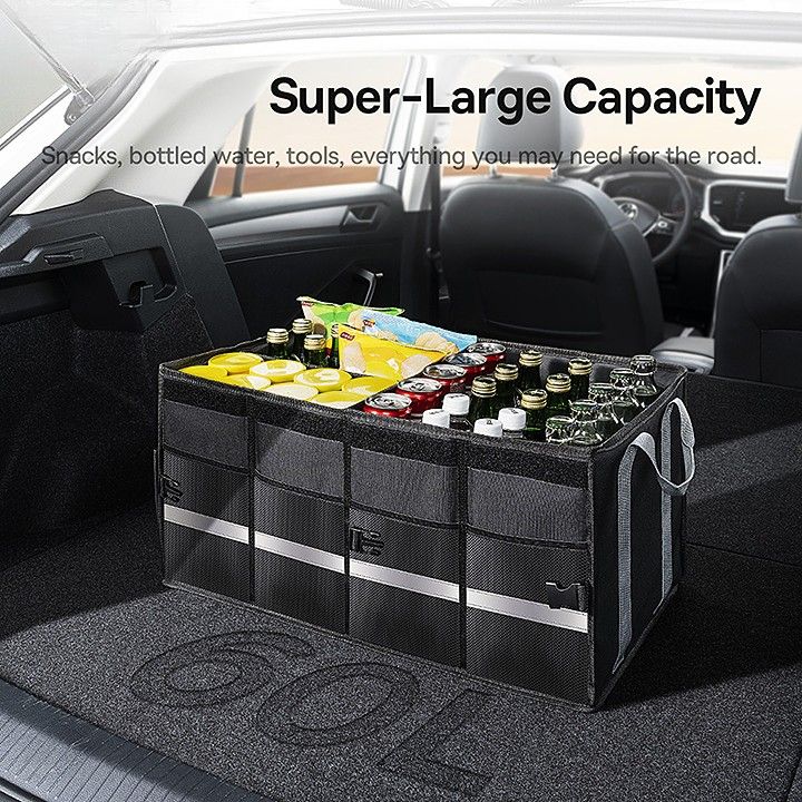 Большой автомобильный органайзер BASEUS OrganizeFun Series Car Storage Box 60L Cluster (черный) 01104 фото