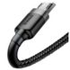 Кабель Baseus Cafule USB - Micro USB 1.5A 2m Gray black (CAMKLF-CG1) 00562 фото 4