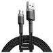 Кабель Baseus Cafule USB - Micro USB 1.5A 2m Gray black (CAMKLF-CG1) 00562 фото 2