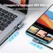 Кутовий кабель для заряджання телефона USB на Type-C UGREEN US176 Right Angle Cable 3A 2 метри сірий (20857) 01309 фото 5