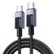 Кабель Type-C на Type-C для быстрой зарядки UGREEN L513 240W 5A PD Fast Charging Cable Gray 1 метр (45067) 01294 фото 1