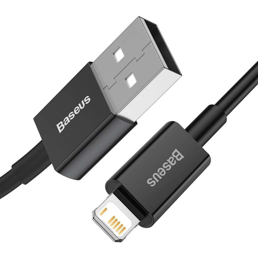 Кабель Baseus Superior Series Fast Charging USB - Lightning 2.4A 1m Black (CALYS-A01) 00892 фото