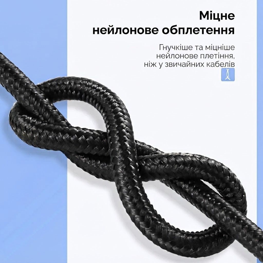 Кабель для зарядки и передачи данных USB на Type-C UGREEN US288 3A 480Mbps 3 метра серый (60408) 01234 фото