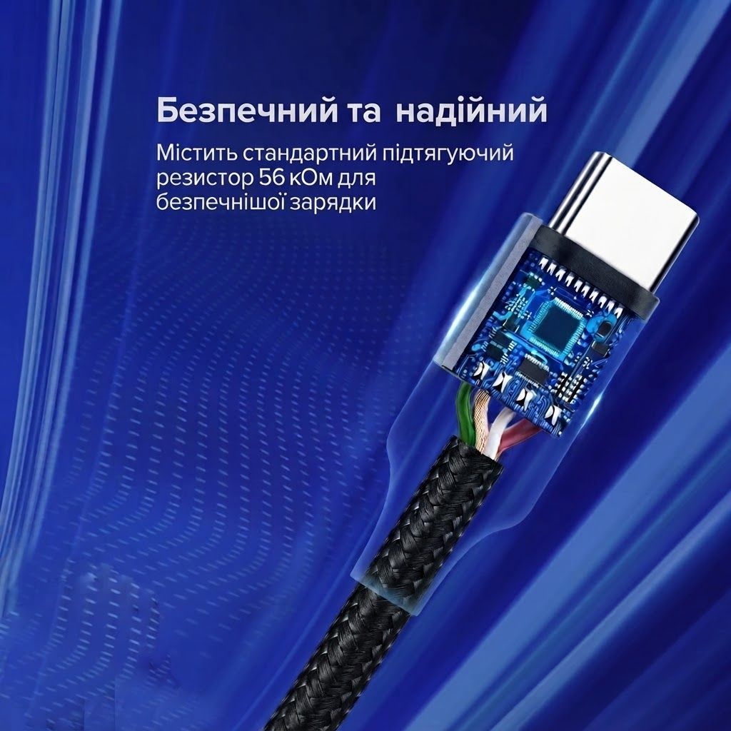 Кабель для зарядки и передачи данных USB на Type-C UGREEN US288 3A 480Mbps 3 метра серый (60408) 01234 фото